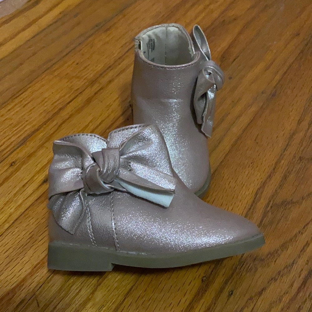 Garanimals Toddler Girls Shimmer Bow Boots